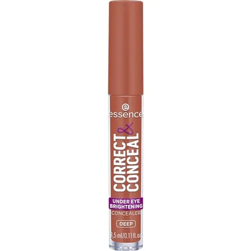 essence CORRECT & CONCEAL under eye brightening concealer, Nr. 40, Rot, aufhellend, farbkorrigierend, natürlich, für sensible Haut, vegan, ölfrei, ohne Parfüm, ohne Alkohol, 1er Pack (3.5ml)