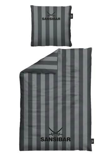 Bettwäsche SANSIBAR Satin 135x200 cm grau in grau von Sansibar