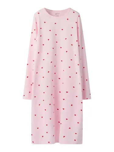 Name It Nachthemd NKFNIGHTGOWN HEARTS NOOS im tollen Herzchen-Alloverprint