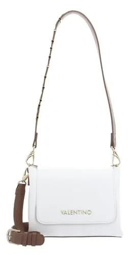 Valentino Damen Alexia Handbag, Bianco/Cuoio - Umhängetasche von Valentino, elegantes Design in Bianco/Cuoio, ideal für stilbewusste Damen und vielseitig kombinierbar.