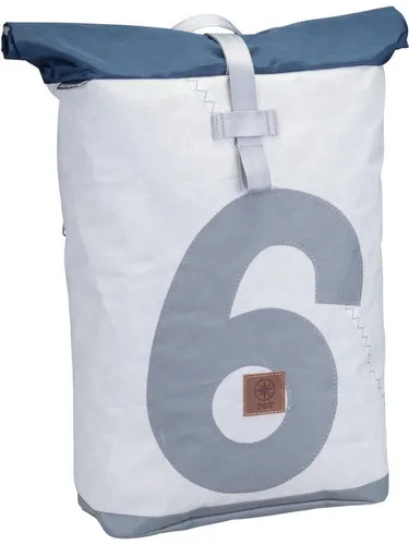 360° Grad Tide Rucksack Segeltuch weiß-blau in weiß von 360Grad