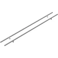vidaXL Schrankgriff 2 Stk Silber 800 mm Edelstahl - Moderner Schrankgriff aus Edelstahl, korrosionsbeständig und pflegeleicht. Ideal für Küchen und Bäder, verleiht deinem Wohnraum einen eleganten Touch und verbessert die Funktionalität.