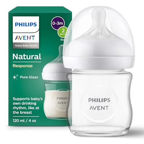 Philips AVENT Babyflasche Natural Response aus Glas von Philips