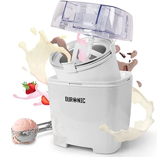 Duronic IM540 Eismaschine - Eismaschine für 1,5 L Eiscreme, einfaches Selbermachen von Eis, Sorbet und Frozen Yoghurt in nur 15-30 Minuten!
