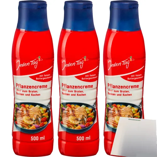 Jeden Tag Pflanzencreme 3er Pack 3x500ml Flasche usy Block