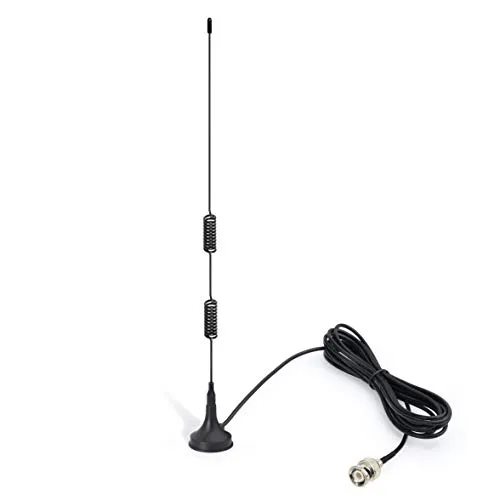Bingfu VHF UHF Polizei Scanner Antenne Amateurfunk Heim Mobilfunk Scanner Antenne Magnetfuß BNC Stecker Antenne Kompatibel mit Uniden Bearcat Whistler Radio Shack Auto LKW Polizei Scanner