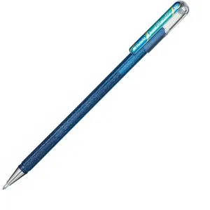Pentel Gelschreiber Hybrid Dual Metallic K110-DCX, 0,5mm, Glitzer-Effekt-Gel, blau/grün