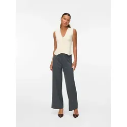 Vero Moda Stricktop in Creme - M - Shirts - Stilvolles V-Ausschnitt Stricktop mit Knopfleiste, ideal für lässige und elegante Outfits.