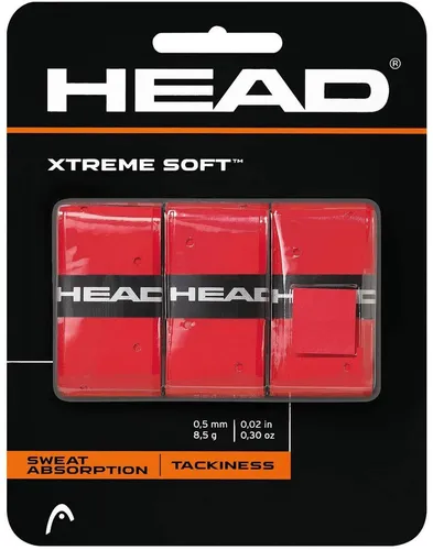 HEAD XTREME SOFT Griffband 0.5mm Tennisschläger Schläger Sport Zubehör rot