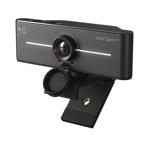 Creative Live! Cam 4K - High-Definition Webcam für gestochen scharfe Videoanrufe, ideal für Streaming und Homeoffice.