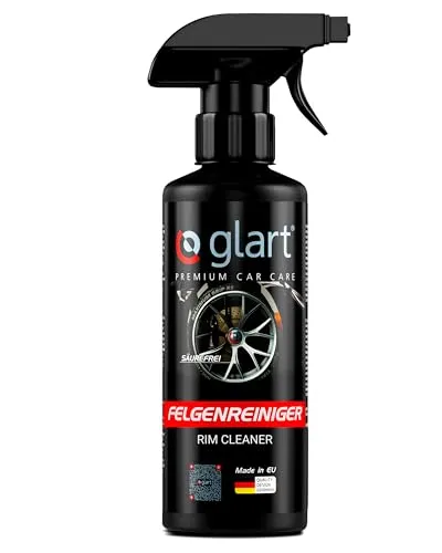 Glart 45FR Felgenreiniger 500 ml – säurefreier Reiniger mit Farbindikator – entfernt Bremsstaub, Flugrost, Schmutz – für Alu- & Stahlfelgen, Radkappen – Felgenspray Auto, Motorrad – Made in Germany