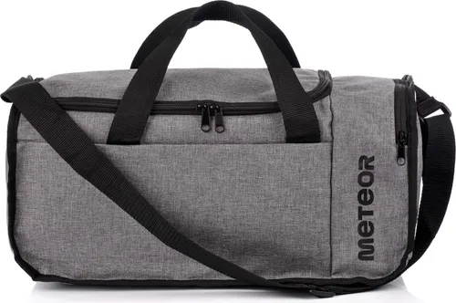 Meteor Nanuq 20 L Sporttasche Trainingstasche Reisetasche Tasche Gym Bag grau melange/schwarz