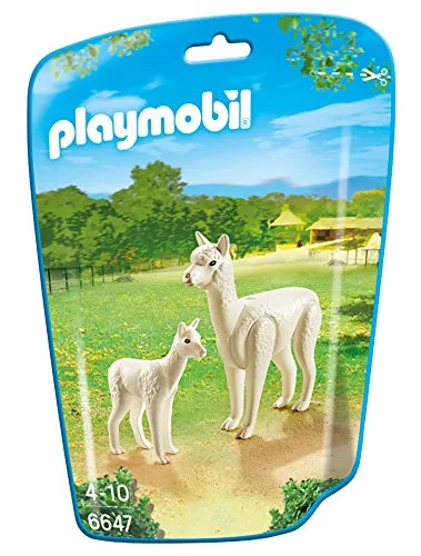PLAYMOBIL Family Fun 6647 Alpaka mit Baby, Ab 4 Jahren