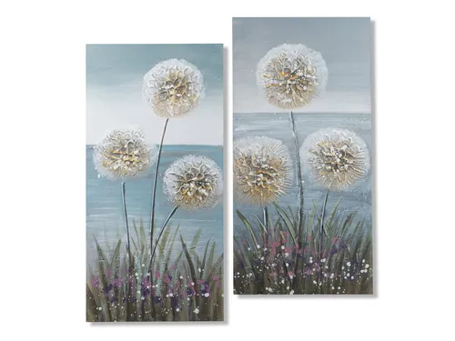 formano Wanddekoobjekt Pusteblumen - Dekoratives Wanddekoobjekt in mehrfarbigem Design, ideal für kreative Wohnräume. Breite: 30 cm, Höhe: 60 cm, bringt frischen Wind in Ihr Zuhause.