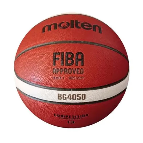 Molten Basketball B7G4050, TOP Spielball, Premium Synthetik-Leder, 12 Felder, Größe 7