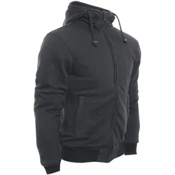 Bores Motorradjacke Safety 3 Baumwoll-Hoodie schwarz von Bores