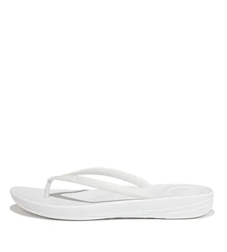 Fitflop Damen IQUSHION FLIP Flop-SOLID Zehentrenner, Urban White, 36 EU - Damen-Zehentrenner, rutschfest und mit innovativer IQUSHION-Technologie für optimalen Komfort den ganzen Tag.