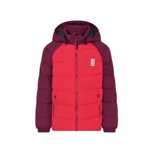 LWJIPE 704 - JACKET, Rot, 146 - Regenjacken & -mäntel für Jungen, wasserdicht und ideal für nasse Tage im Freien.