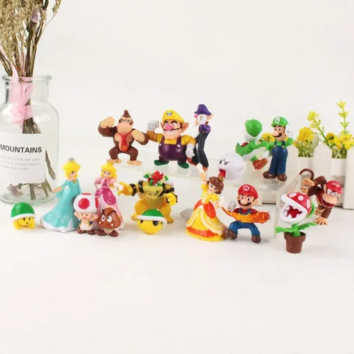 Super Mario Figuren Nintendo Peach Daisy Bowser Boo Rosalina Yoshi Luigi 6 x