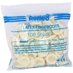 Romed Fingerlinge aus Latex gepudert 100 Stück S
