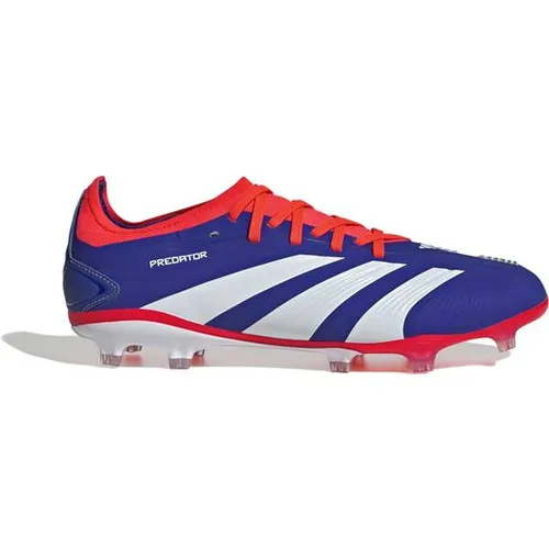 Adidas PREDATOR PRO FG - Blau - Fußballschuhe mit HybridTouch 2.0 Obermaterial für perfekte Ballkontrolle und PRIMEKNIT Schaft für optimalen Sitz. Ideal für präzise Spielzüge auf festen Böden.
