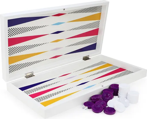 Wunderschöne Bunte Backgammon Design TAVLA XXL