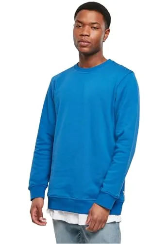 Urban Classics Organic Basic Crew, Sporty Blue, L