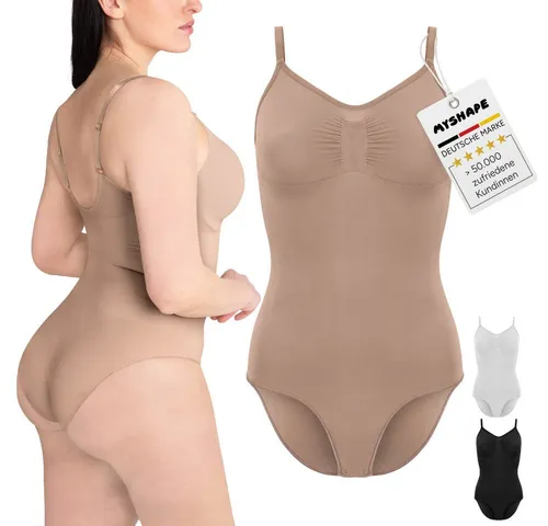 myshape Shaping-Body Bodysuit Shapewear Damen mit Slip – Bauchweg & Po-Lift Effekt