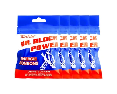 Eduard Edel Süßigkeit, Kirsteins Dr. Block Power Energie Bonbons ohne Zucker 35g 5er Pack