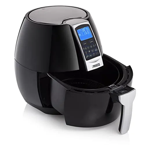 Princess Heißluftfritteuse 3,2L - Digitales Display & 8 Programme - Heißluftfritteuse mit 3,2L für bis zu 5 Portionen, energieeffizient mit bis zu 66,7% weniger Verbrauch, ideal zum Grillen, Braten und Backen ohne Öl.