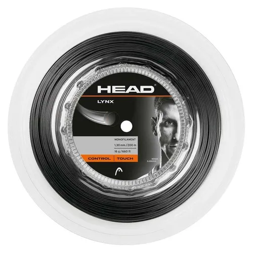 HEAD Lynx Tennissaiten 200m Rolle - anthrazit 1,20 mm - Hochwertige Polyestersaiten mit 200 m Länge, ideal für präzises Spiel und Kontrolle. Perfekt für ambitionierte Tennisspieler.