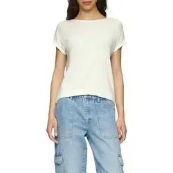 QS Kurzarmshirt mit Ärmelaufschlag weiß XL (42)