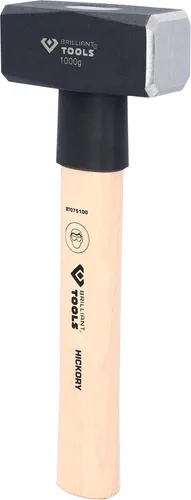 Brilliant Tools Fäustel mit Hickory-Stiel, 1000 g