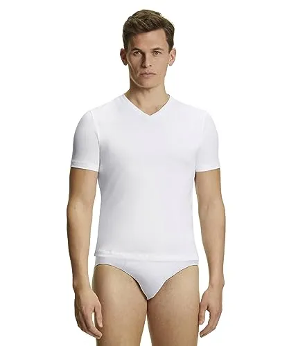 Produktbild FALKE Herren Unterwäsche Daily Comfort V Neck T-Shirt Multipack, 2 Stück, Weiß 2000, L