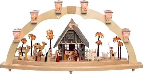 SB Christi Geburt Lichterbogen, elektrisch beleuchtet 41cm