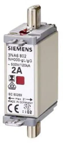 Siemens 3NA6807 Sicherungseinsatz Sicherungsgröße = 0 20A 500V 3St.