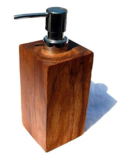SEESTERN Teak Holz Seifenspender Edelstahl Pumpe Seifendosierer Dispenser/1975