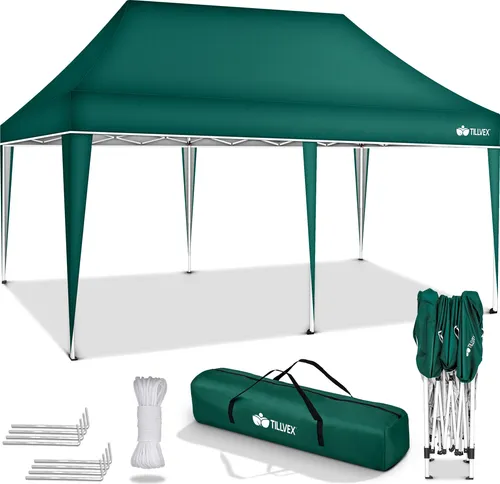 tillvex Pavillon 3x6m Grün in grün von tillvex