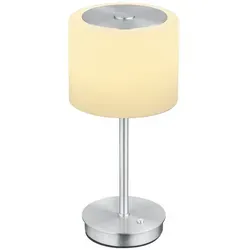 B-LEUCHTEN LED Tischleuchte mit Dimmfunktion - Nachttischleuchte mit integriertem LED, 6 Watt Leistung und 600 Lumen Helligkeit. Touchsensor für individuelle Helligkeitsanpassung und modernes Design aus Metall und Glas.