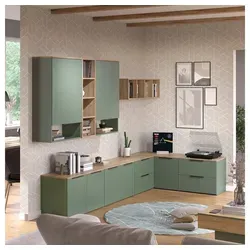 Vicco Wohnwand Wido in Grün/Sonoma, 9-teilig von Vicco