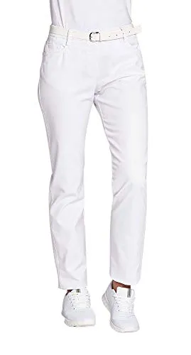 Leiber 08/8250 Damen-Jeans für Medizin und Pflege, Größe 34 - Damen-Jeans im Five-Pocket-Design mit Zierband und Ziernieten, ideal für den professionellen Einsatz in Medizin und Pflege.