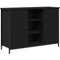 vidaXL Sideboard Schwarze Eiche 100 x 35 x 70 cm in schwarz von vidaXL