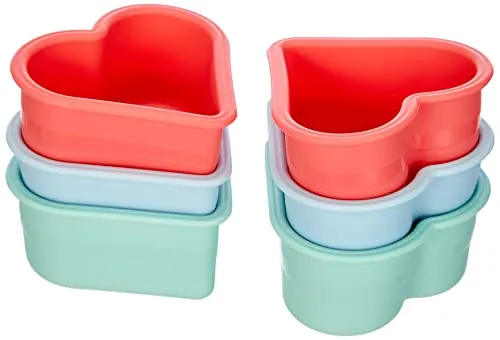 Flexiform Herzmuffins 6er Set pastel mix