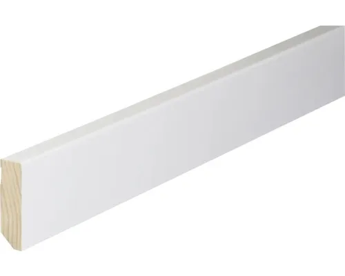 Handwerkerleiste Sockelleiste weiß foliert 16 x 58 x 2400mm