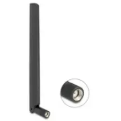 Delock WiFi 7 Antenne RP-SMA Stecker 2,0 - 4,4 dBi 17 cm - Repeater, Extender & Antennen - Hochleistungsantenne mit bis zu 4,4 dBi für verbesserte WLAN-Reichweite und stabile Verbindungen.