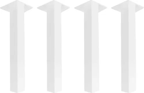 Natural Goods Berlin STANDARD Legs Tischbeine 90°, Weiß, 42cm - Ideal für DIY-Projekte: Unsere stabilen Tischbeine mit 5mm Grundplatte bieten hohe Qualität und Langlebigkeit. Perfekt für Couchtische, Bänke oder Schreibtische. Schnelle Lieferung und Unterstützung aus Berlin.