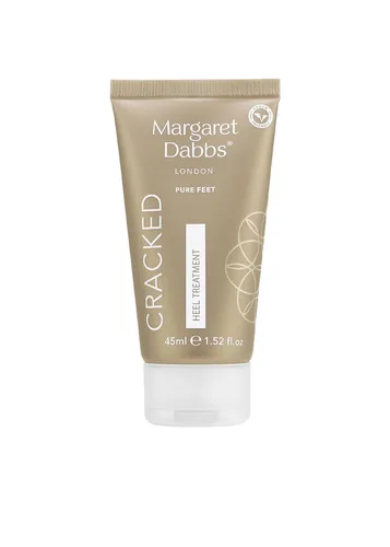 Margaret Dabbs PURE Cracked Heel Treatment Balm 45ml - Fußpflegecremes, effektive Behandlung für rissige Fersen mit natürlicher, veganer Formel und schützendem Barriereschutz.