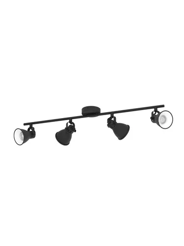SERAS 2 Spot Deckenleuchte, schwarz - Moderne LED Deckenleuchte mit 2 beweglichen Spots, ideal für gezielte Raumbeleuchtung. Inklusive GU10-Leuchtmittel für warmweißes Licht - perfekt für jeden Raum!