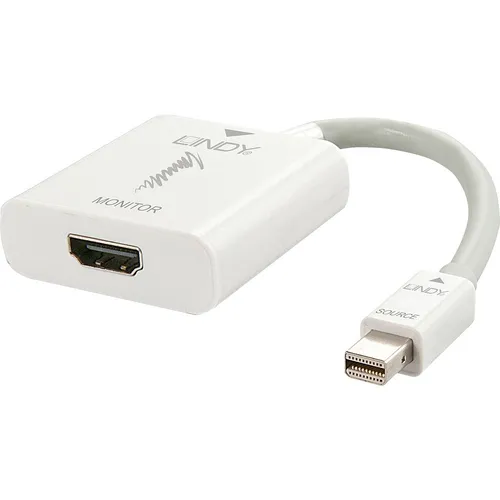 LINDY 41069 Mini-DisplayPort / HDMI Konverter [1x DisplayPort Stecker - 1x HD...