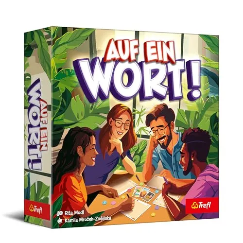 Trefl - Auf ein Wort! - Familien-Wortspiel, Emotionales Spiel, für Erwachsene und Kinder ab 8 Jahren, Mehrfabrig
